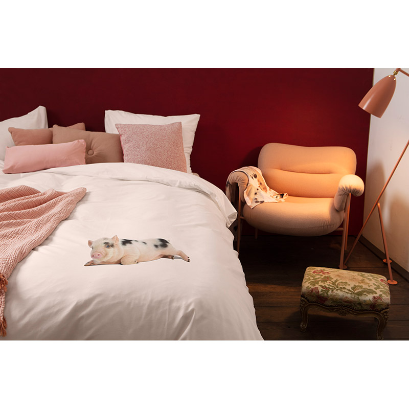 Комплект постельного белья "Поросенок розовый" 200 х 220 см SNURK MISSPEGGYPINK200X220 - Вид №2