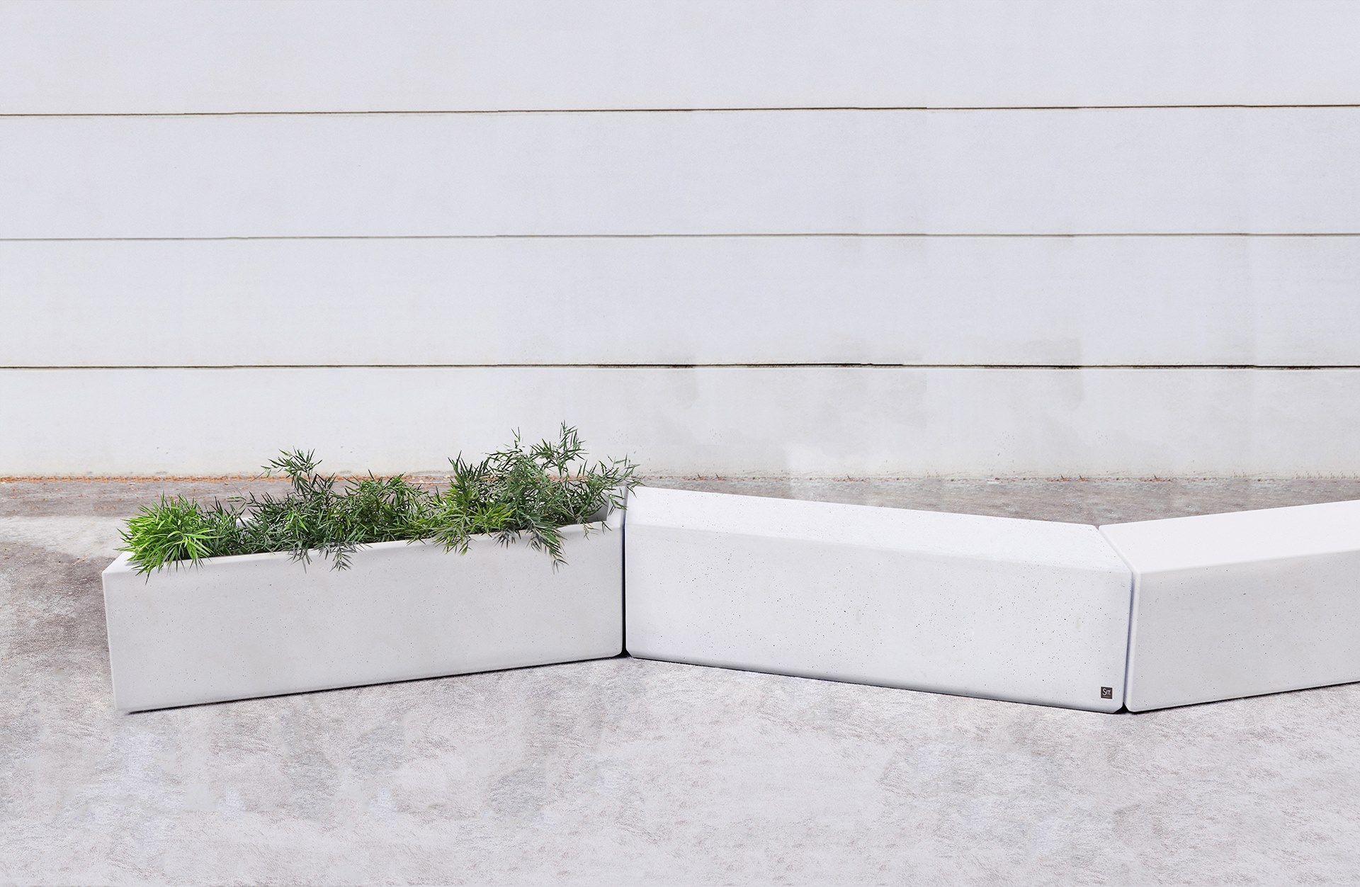 Модульная бетонная скамья без спинки SIT Box to Box ARCH-00127296 - Вид №3