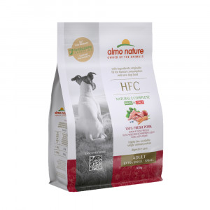 ПР0059784 Корм для собак XS-S Adult для карликовых и мелких пород, свежая свинина сух. 300г Almo Nature