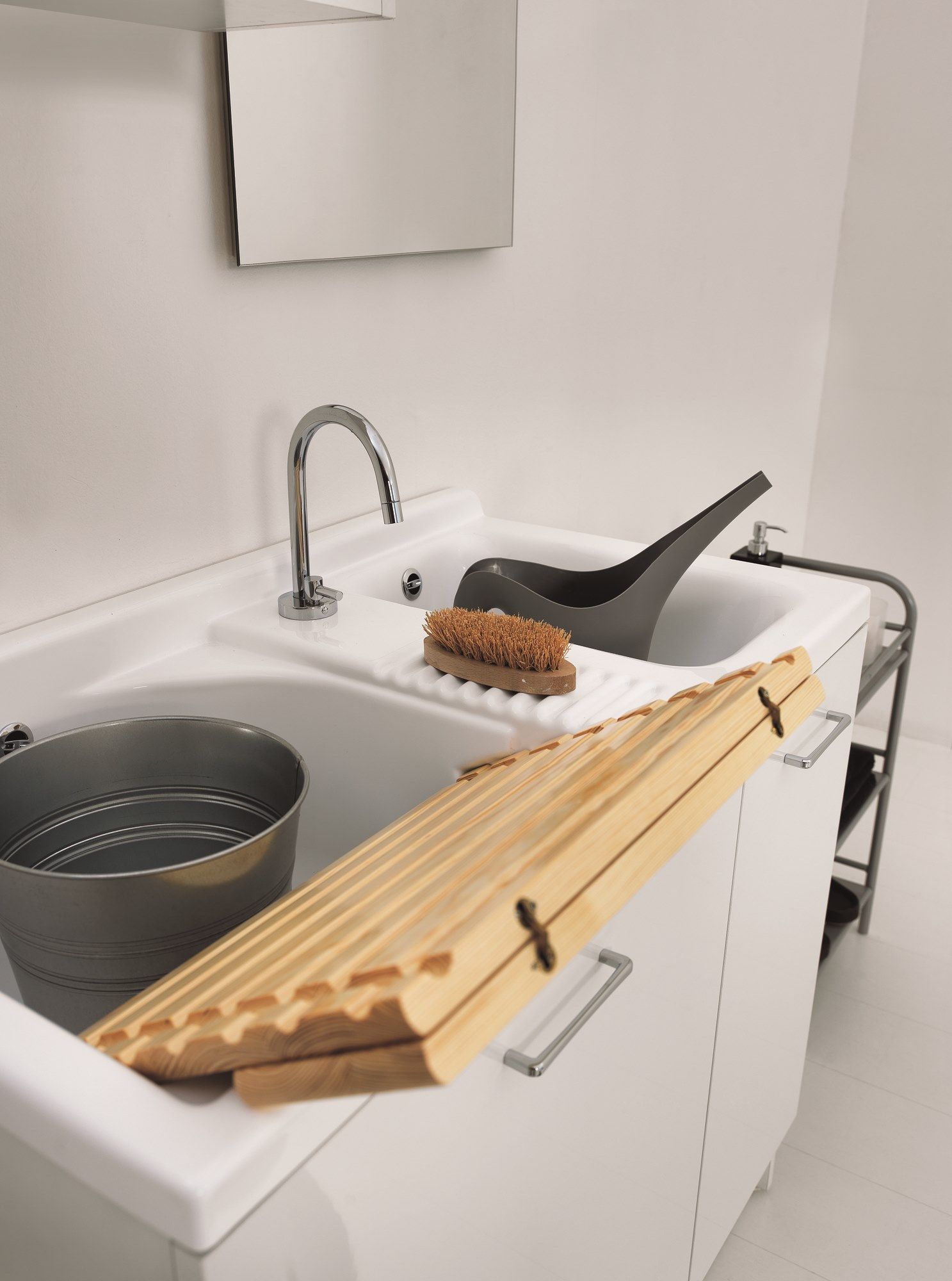 Керамический модульный шкаф для белья со стиральной машиной COLAVENE Active Wash ARCH-00139232 - Вид №7