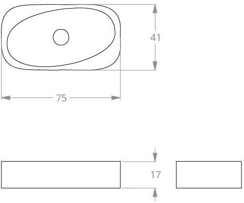 Накладная раковина на столешницу  овальная Relax Design Meta sun-id-1473644 - Вид №3