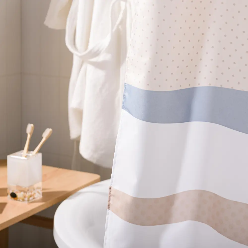 WESS Elpoa - Штора для ванной с растительным орнаментом 180×200 см 89365416 STLM-0972845 - Вид №2