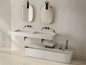 Dflat00001/2 Подвесная раковина настенная овальная Italgraniti Italgranitilive белая