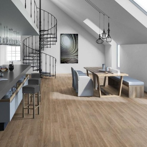 Виниловый ламинат Tarkett New Age Enigma Дуб с брашью (Текстурированная) 914,4х152,4/101,6 мм 1000901198 - Вид №6