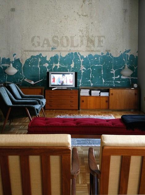 Wall&decò Эффект стены с надписями Contemporary wallpaper 2012 sun-id-1381997 - Вид №1