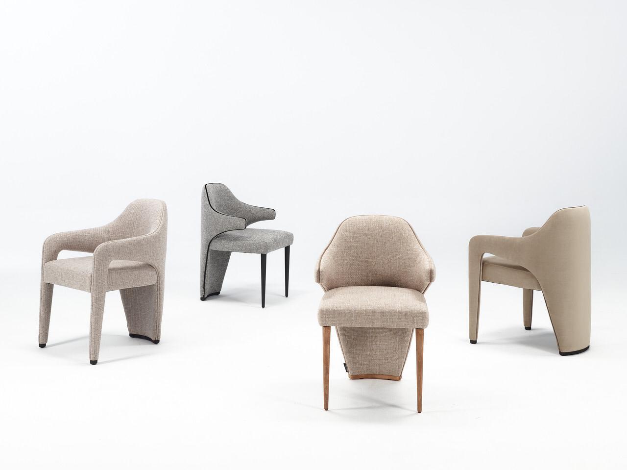 Мягкий тканевый стул с подлокотниками Casa Magna MARILYN ARCH-00144351 - Вид №4