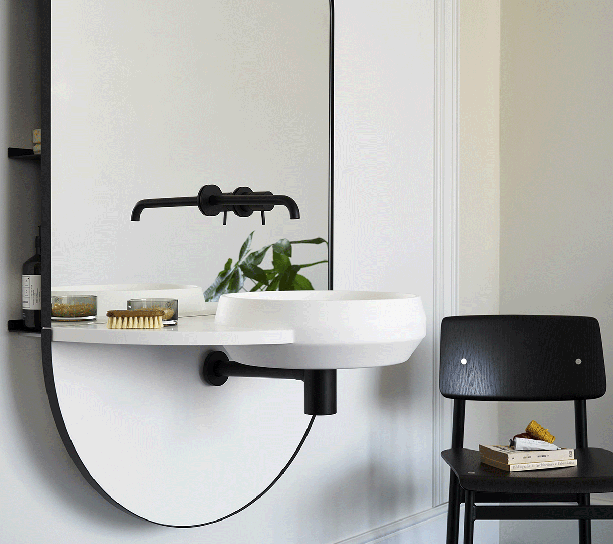 Ex.T ARCO Консоль с раковиной, зеркалом и посудой EXARCO/NE  - Вид №4