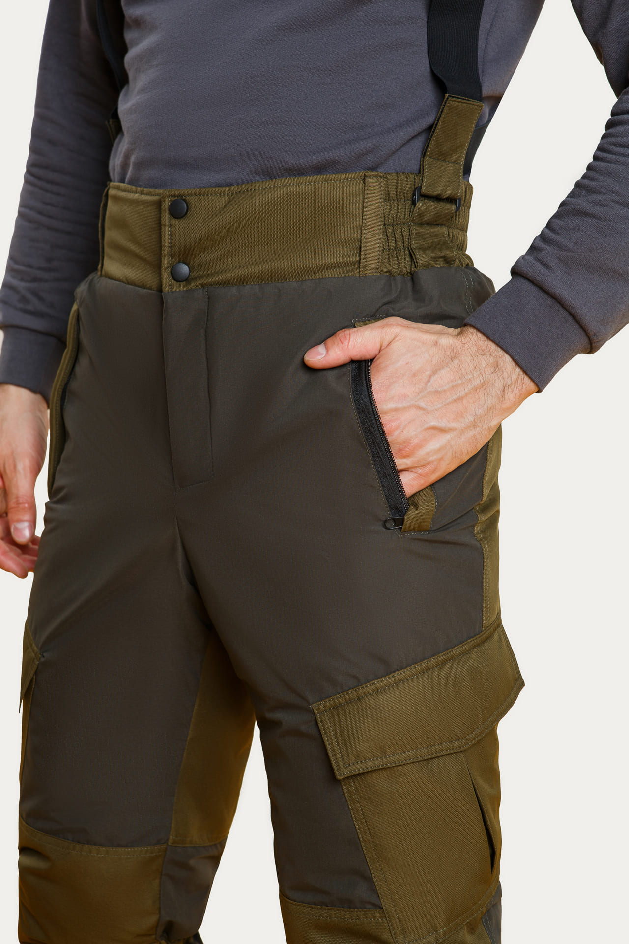 63935 Костюм  зимний хаки West Fishing  Зимняя спецодежда Santreyd  - Вид №16