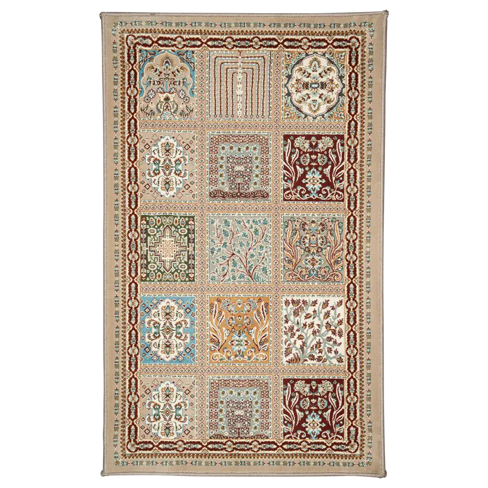 Ковер Mosaic 50x80 см полиэстер цвет бежевый 89409596 STLM-2085530 Santreyd 
