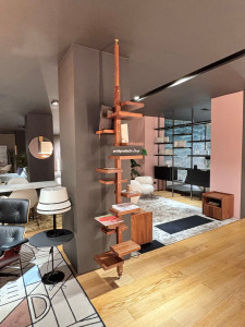 Книжный шкаф iroko с креплением пол-потолок