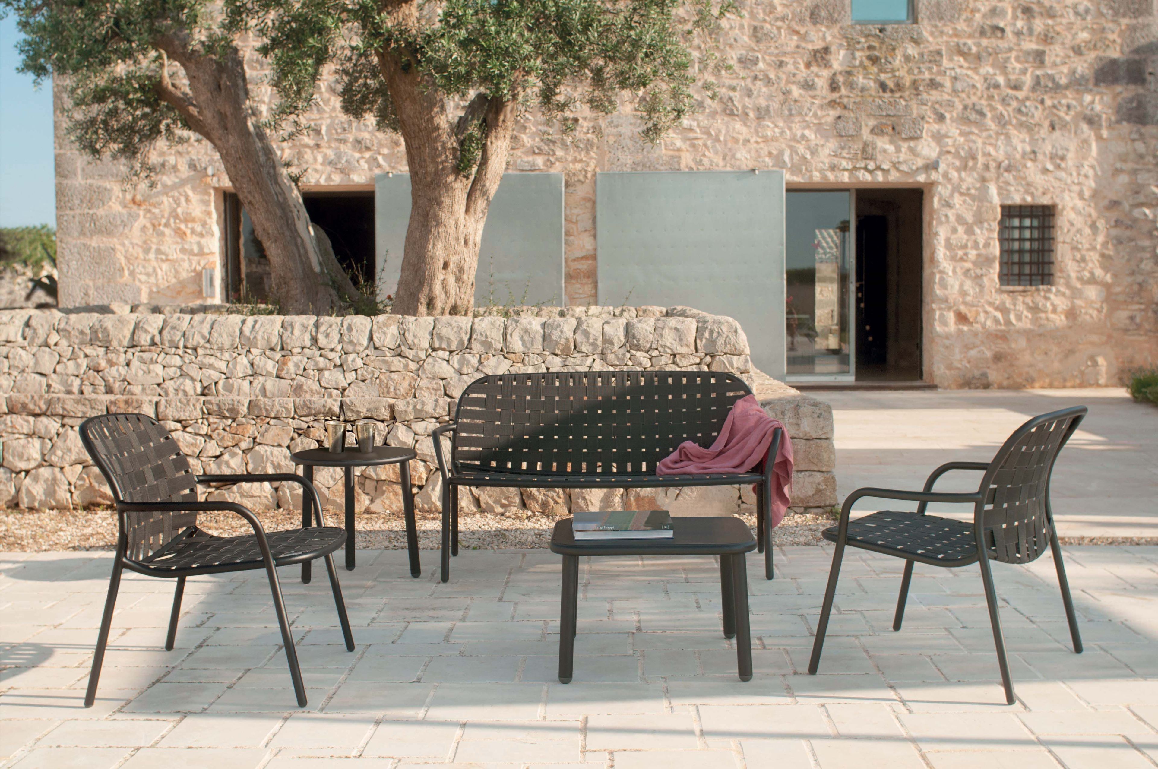 Алюминиевый круглый низкий журнальный столик emu Yard ARCH-00138695 - Вид №2