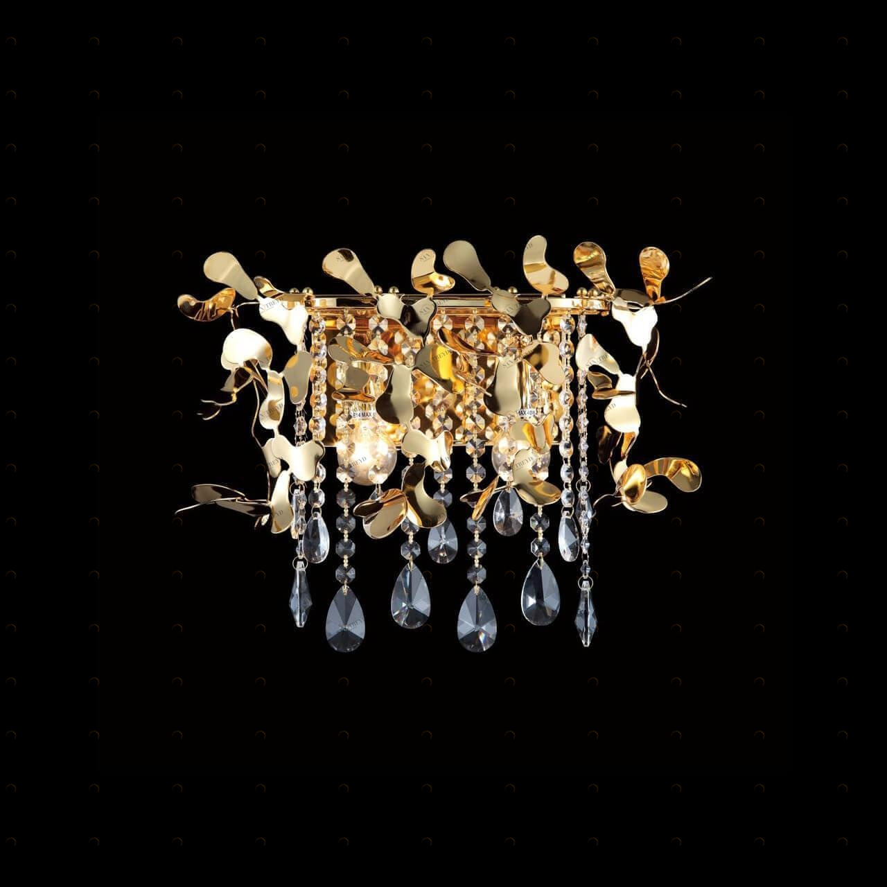 Настенный светильник Crystal Lux Romeo AP2 CRYSTAL LUX ROMEO 00-3890893 Золото;прозрачный
