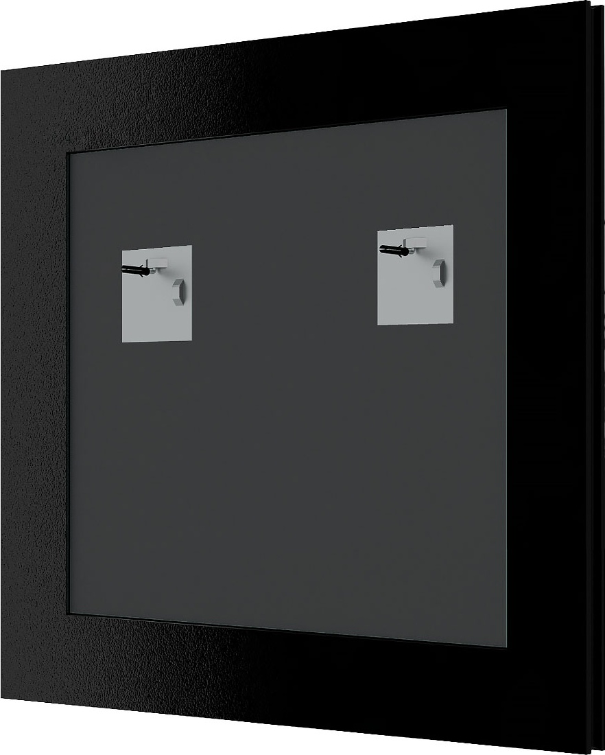 BY 3136 Зеркало в багетной раме - виньетка состаренное серебро 56 mm EVOFORM Definite - Вид №1