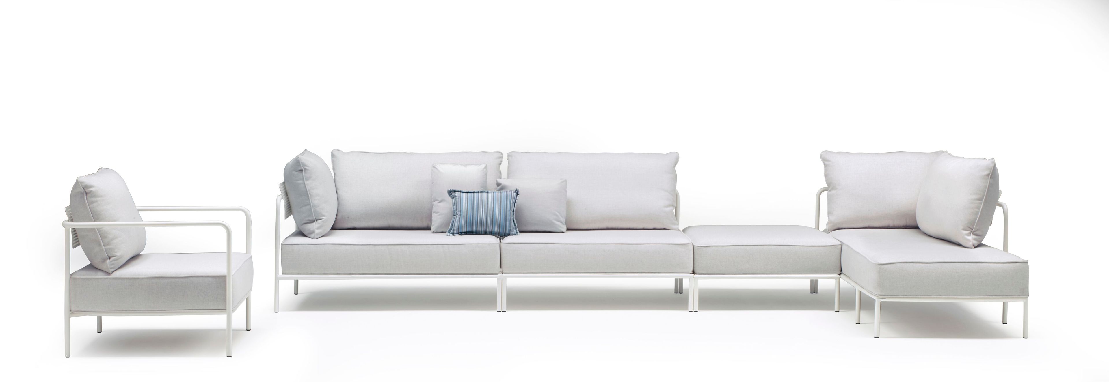 Стул для сада из стали и ткани S-CAB лоскут ARCH-00046587 - Вид №2