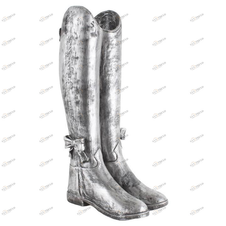 Подставка для зонтов Boots серебристого цвета TO4ROOMS  212478 Серебристый 