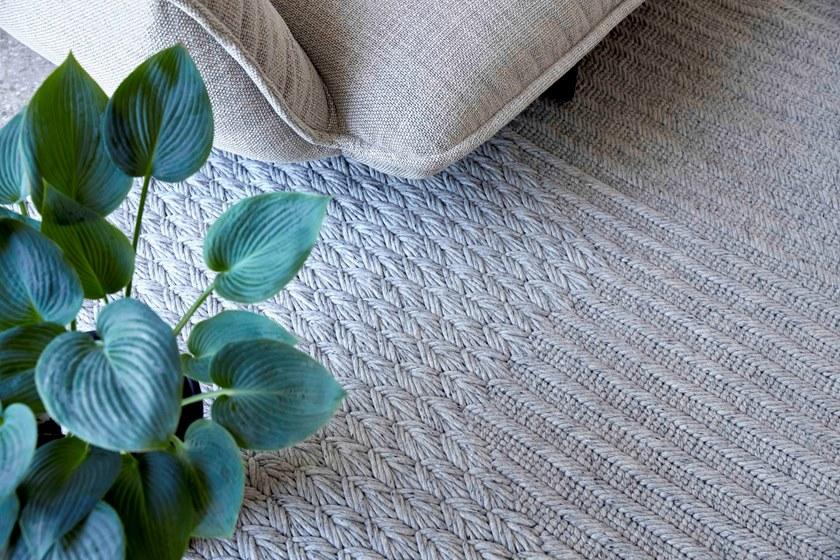 GAN Однотонный прямоугольный шерстяной коврик в современном стиле sun-id-1487332 - Вид №9