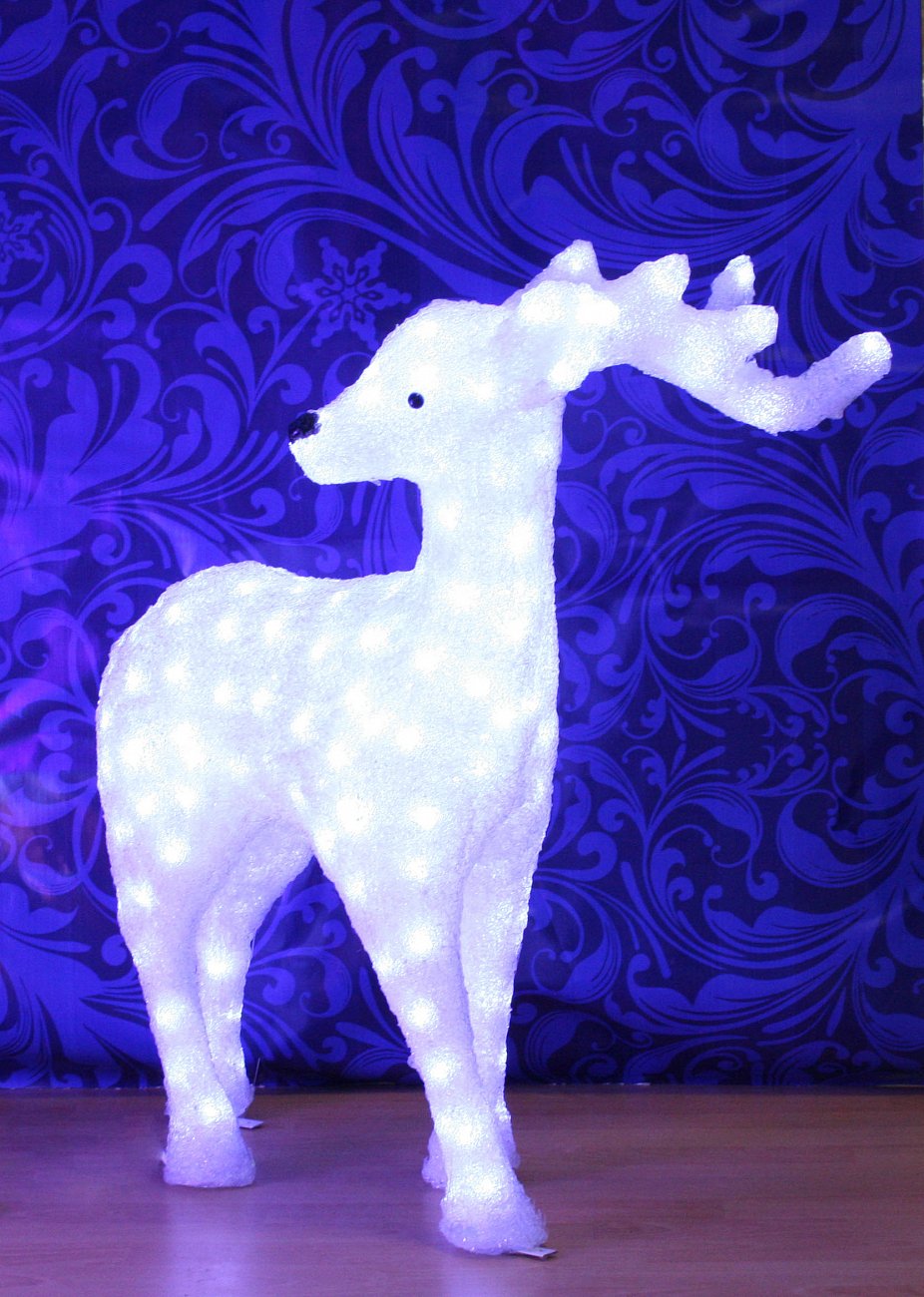 Световая Фигура "Оленёнок" 3D ELKI СВЕТОВЫЕ ФИГУРЫ 017729 Белый  - Вид №4