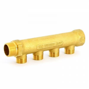 Коллектор НВ 3/4" TIEMME 4 выхода 1/2"Н 36мм