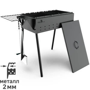 Мангал Praktika Black 86x33x60 см 86577625 STLM-2188930