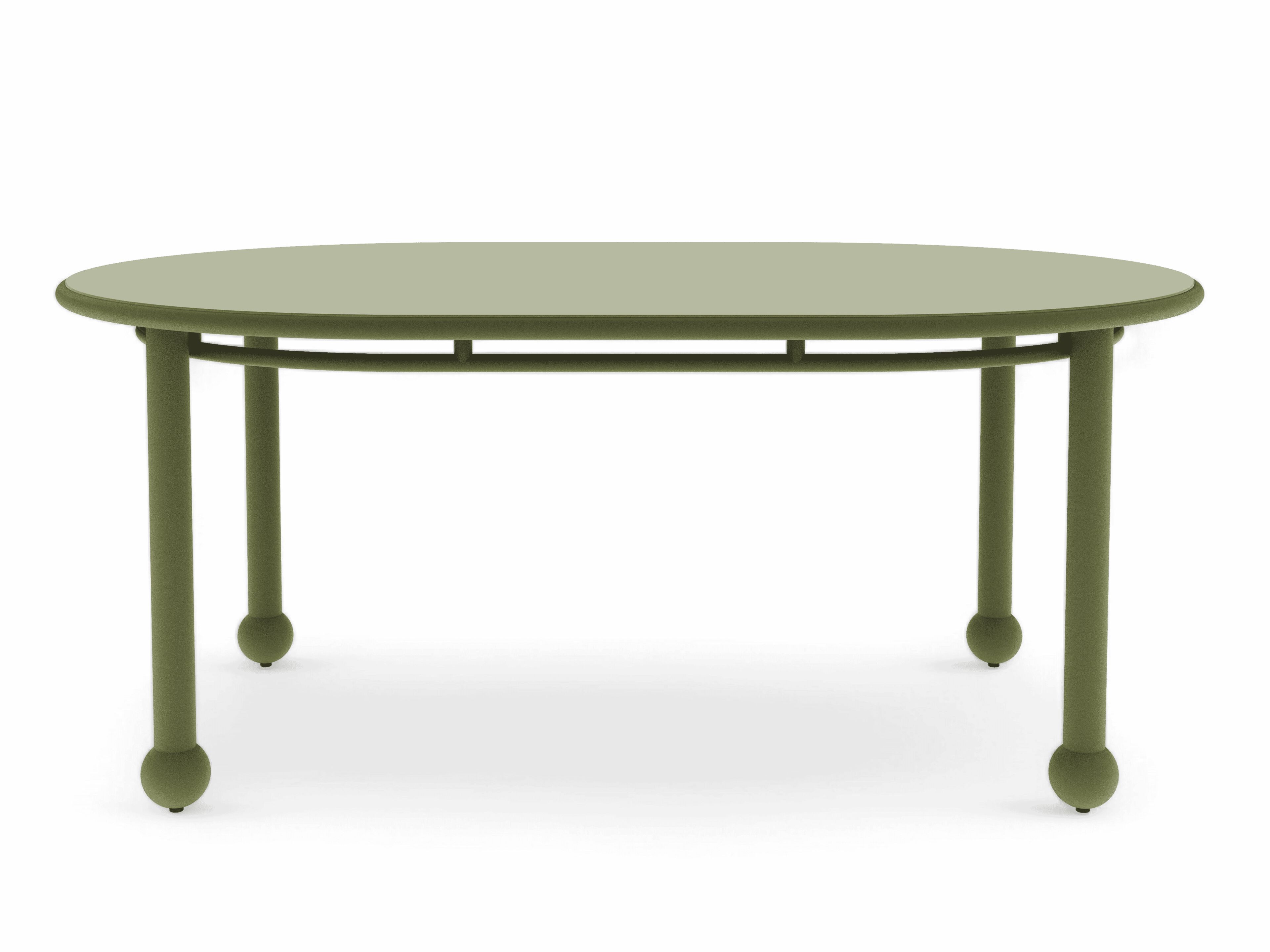 Алюминиевый овальный садовый стол FJAKA медленный ARCH-00043745 - Вид №2