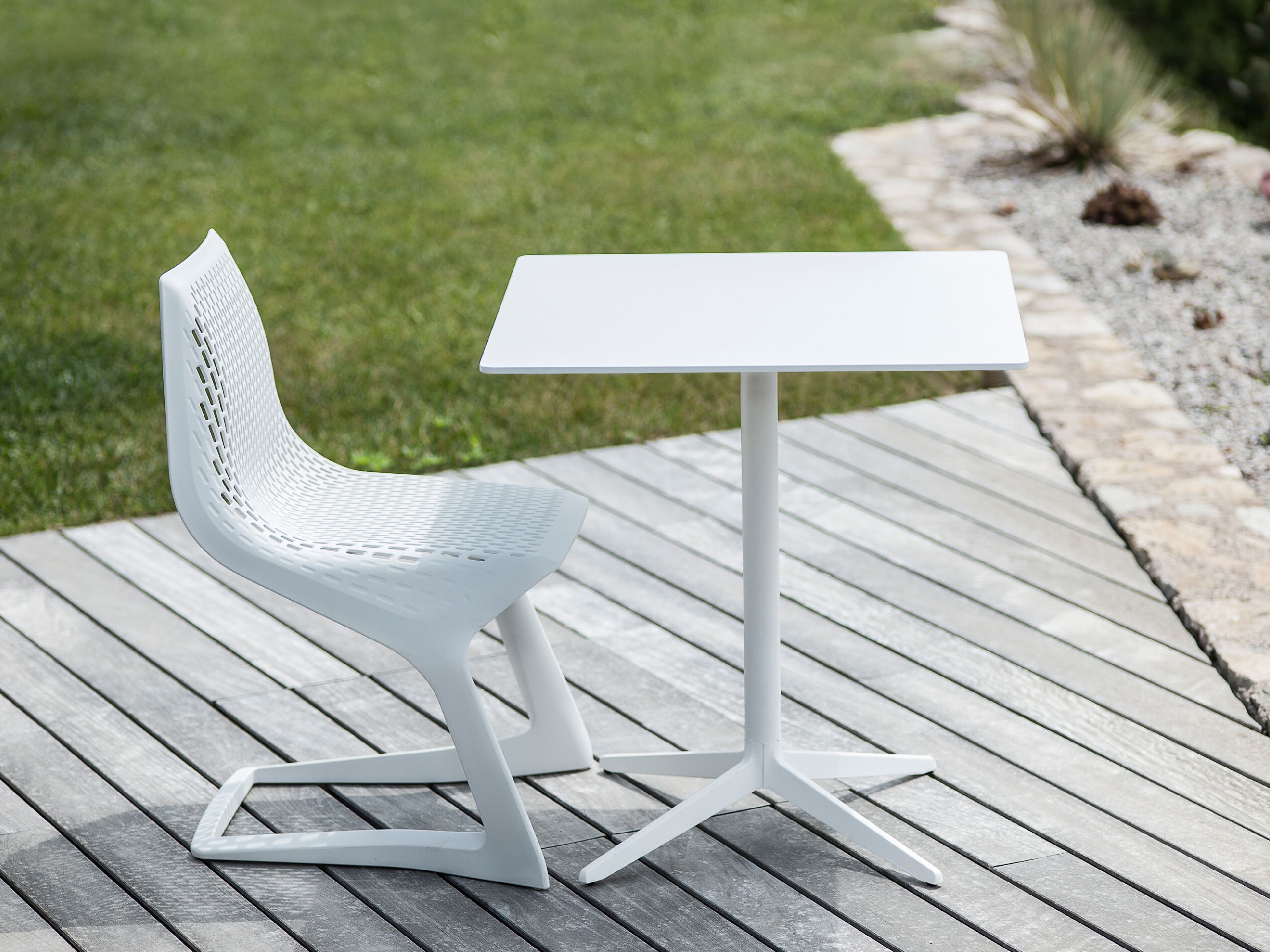 Квадратный садовый стол с чугунным основанием Plank Mister X ARCH-00021381 - Вид №4