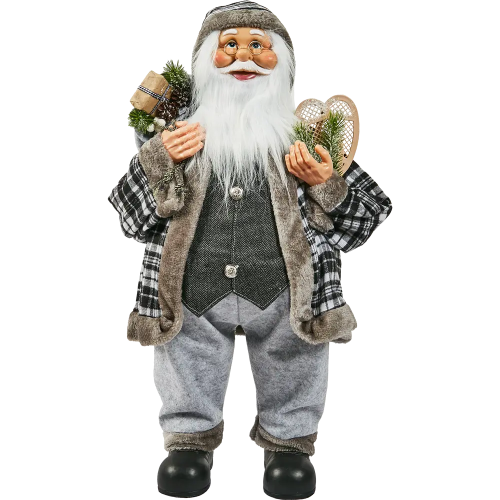 87547276 Фигура декоративная Санта в сером 80см STLM-0951752 Santreyd Christmas - Вид №2