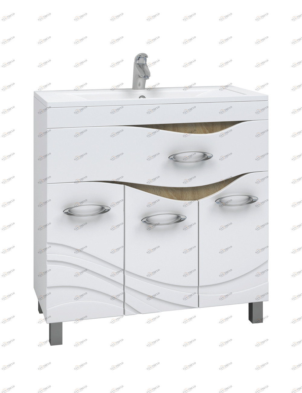 Тумба Mirella 800 (VGC)810⨉470⨉830 мм белый Santreyd sun-id-665171