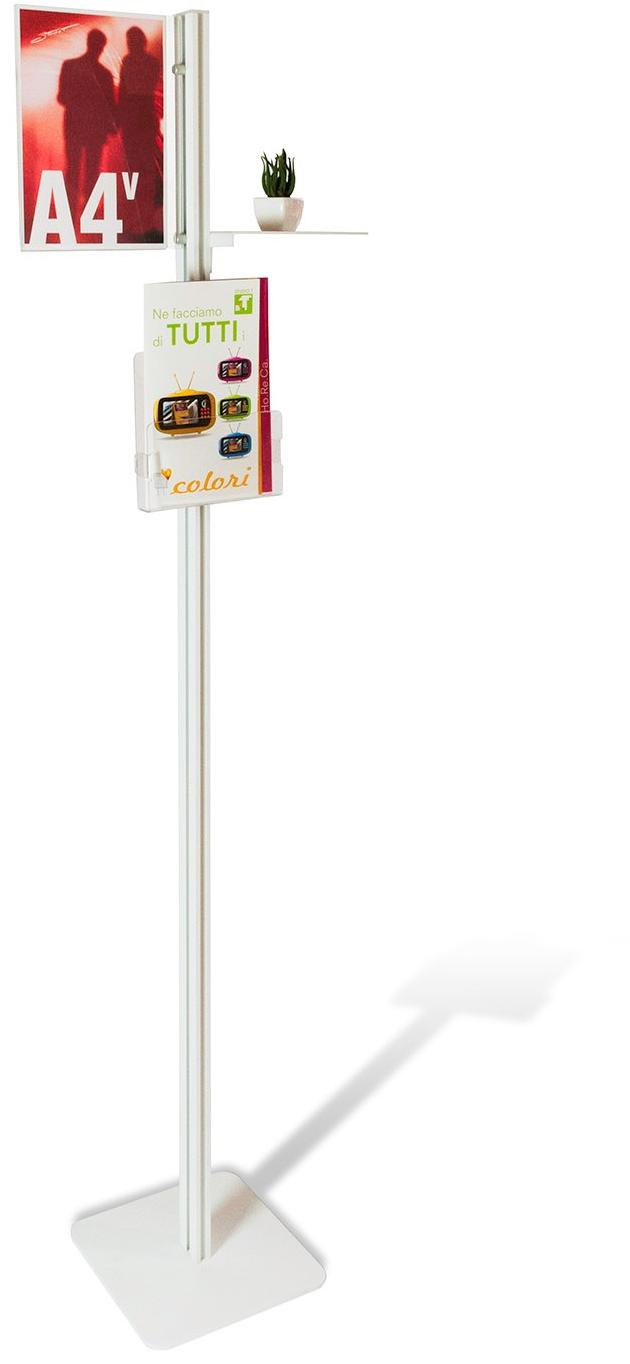 STUDIO T Двусторонняя напольная подставка из металла для брошюр Inuno Inunostick2b - Вид №2