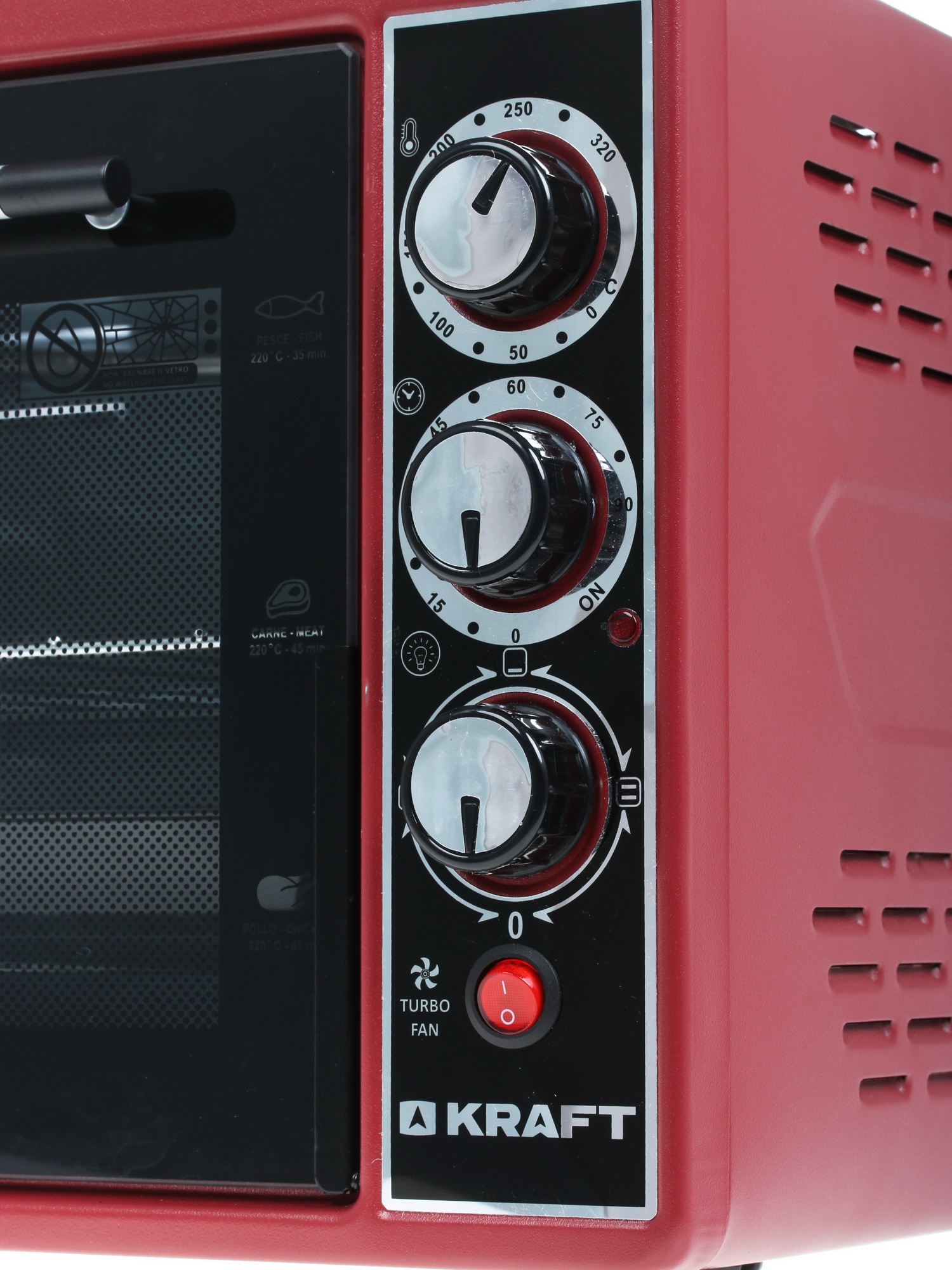 8108445 Мини-печь Kraft KF-MO 3804 KR красный STDN-0031814 - Вид №5