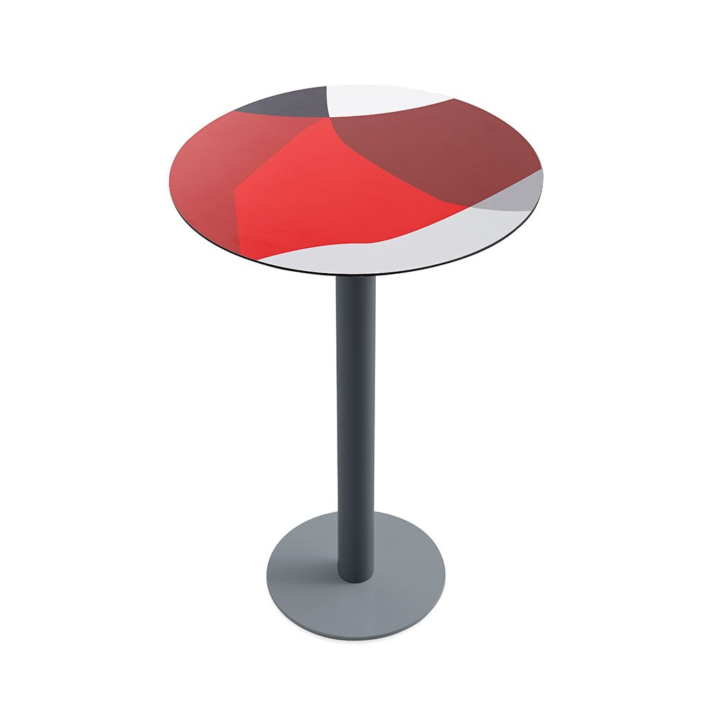 Высокий круглый ламинированный стол Diabla Abstrakt Mona ARCH-00140339 - Вид №15