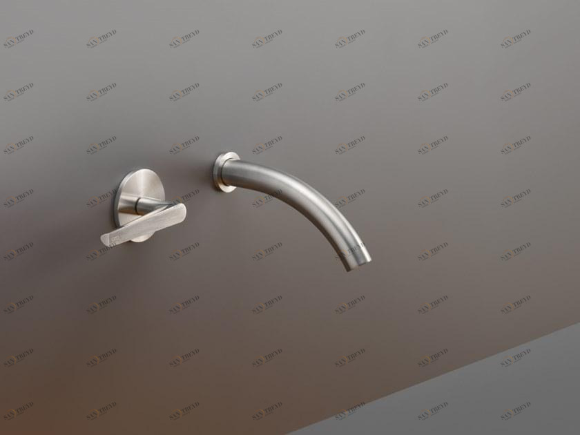 Ceadesign Смеситель для умывальника из нержавеющей стали с гидропрогрессией настенный Flag Flg 05