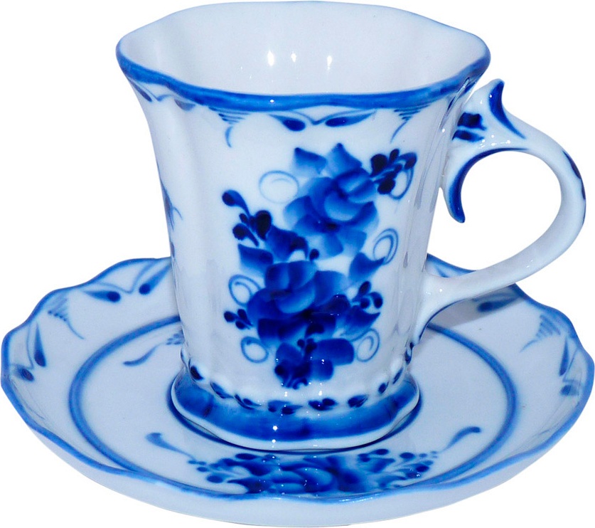 10612906 Гжельский фарфоровый завод Чайная пара "Катерина" Фарфор 