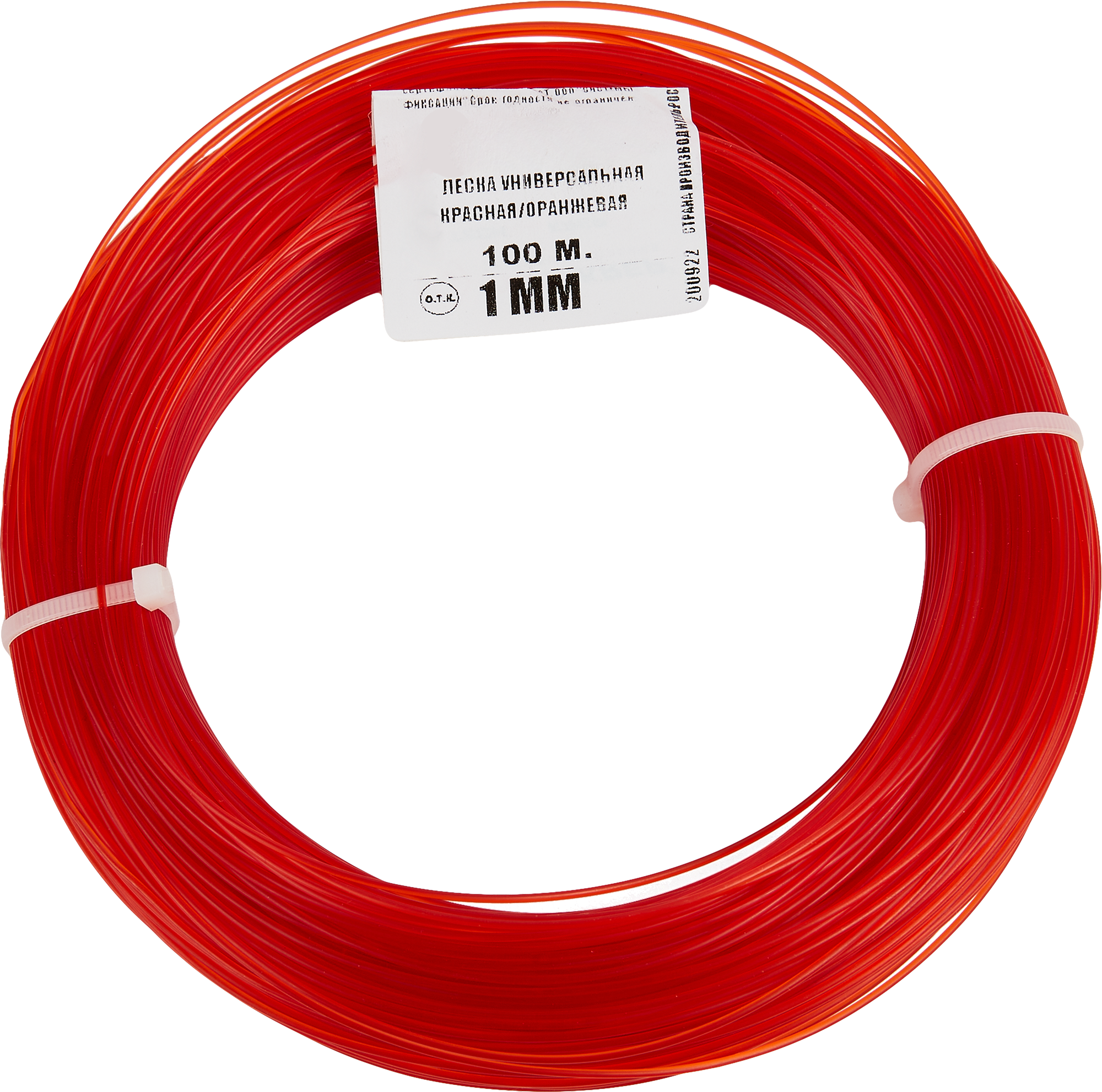 Универсальная леска TECH-KREP 1 мм 100 м красно-оранжевая для рыбалки 85485348 STLM-0063066 - Вид №2