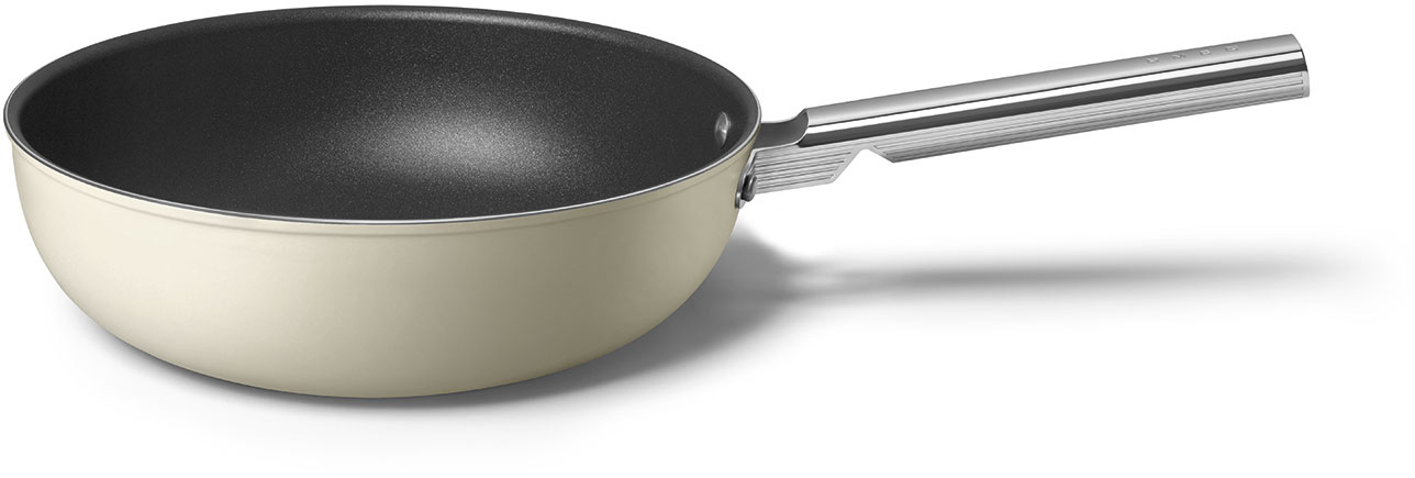 CKFW3001CRM Посуда / сковорода wok 30 см, кремовая SMEG  - Вид №3