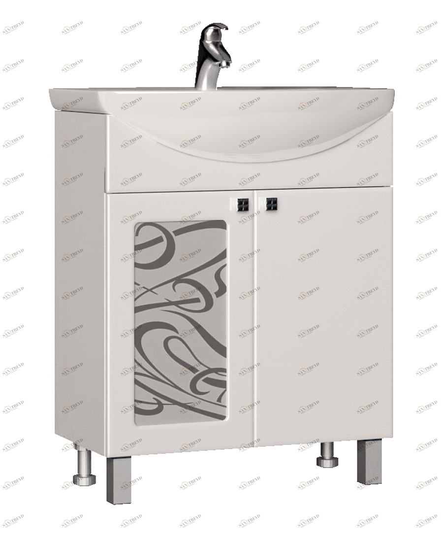 Тумба с раковиной Provans 600 (Балтика)610⨉440⨉840 мм белый Santreyd sun-id-665131