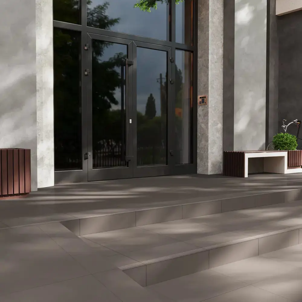 Глазурованный керамогранит Ecogres Экогамма EM03 60x60 см 1.44 м² неполированный цвет серый STLM-2194275 - Вид №4