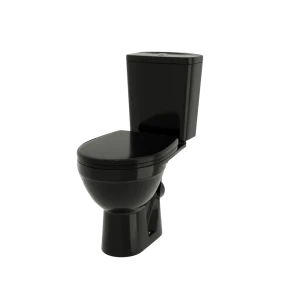 Унитаз-компакт ROSA Фрегат с микролифтом и двойным смывом в черном цвете 89432836