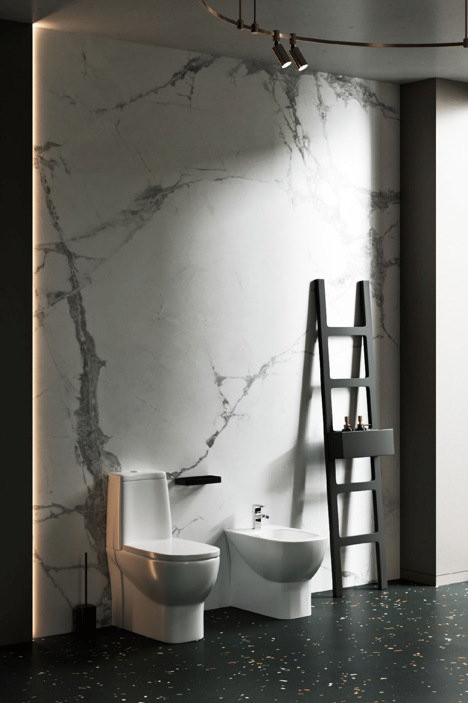 Полупьедестальный умывальник Best Color Sea SANITA LUXE BSTSLWB01 - Вид №1