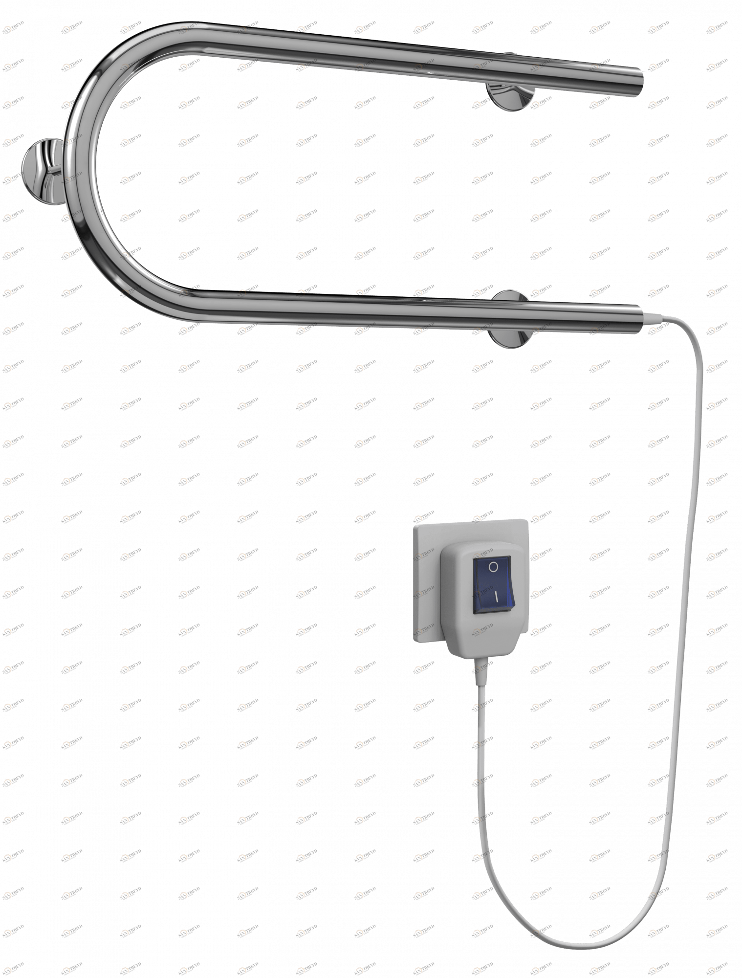 4620768883934 ЭЛЕКТРИКА Электро 25 П-обр 500х200 Полотенцесушитель TERMINUS RAL 9016 глянец 