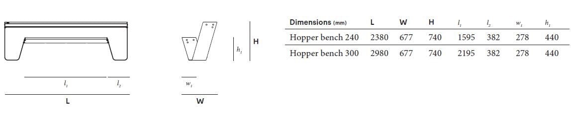 Садовая скамейка Extremis Хоппер ARCH-00023438 - Вид №4