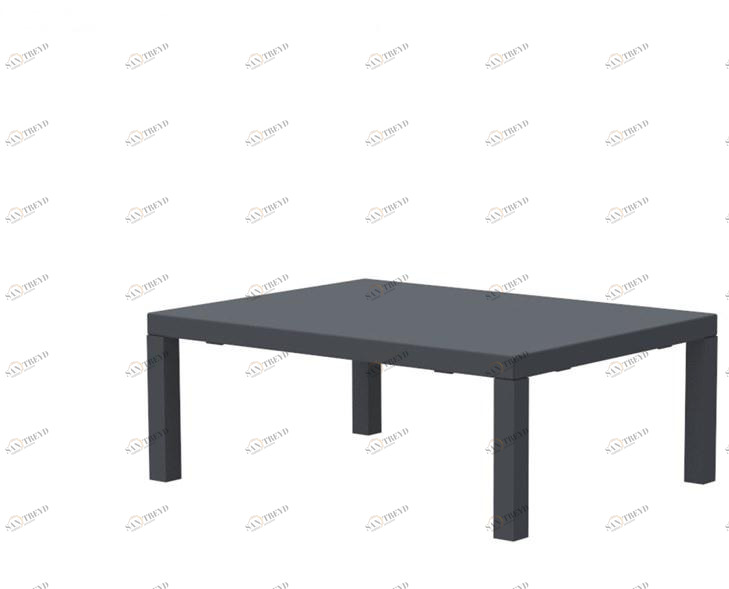 Vermobil Низкий штабелируемый металлический садовый столик Quatris Qt6060l - qt8060l