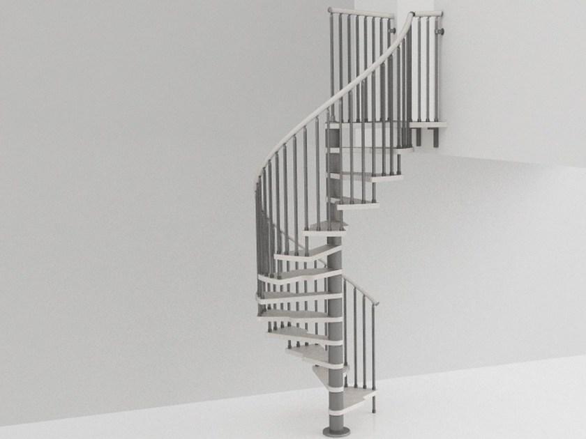 Fontanot Винтовая лестница из нержавеющей стали и дерева Genius + 2:easy sun-id-1492814 - Вид №1