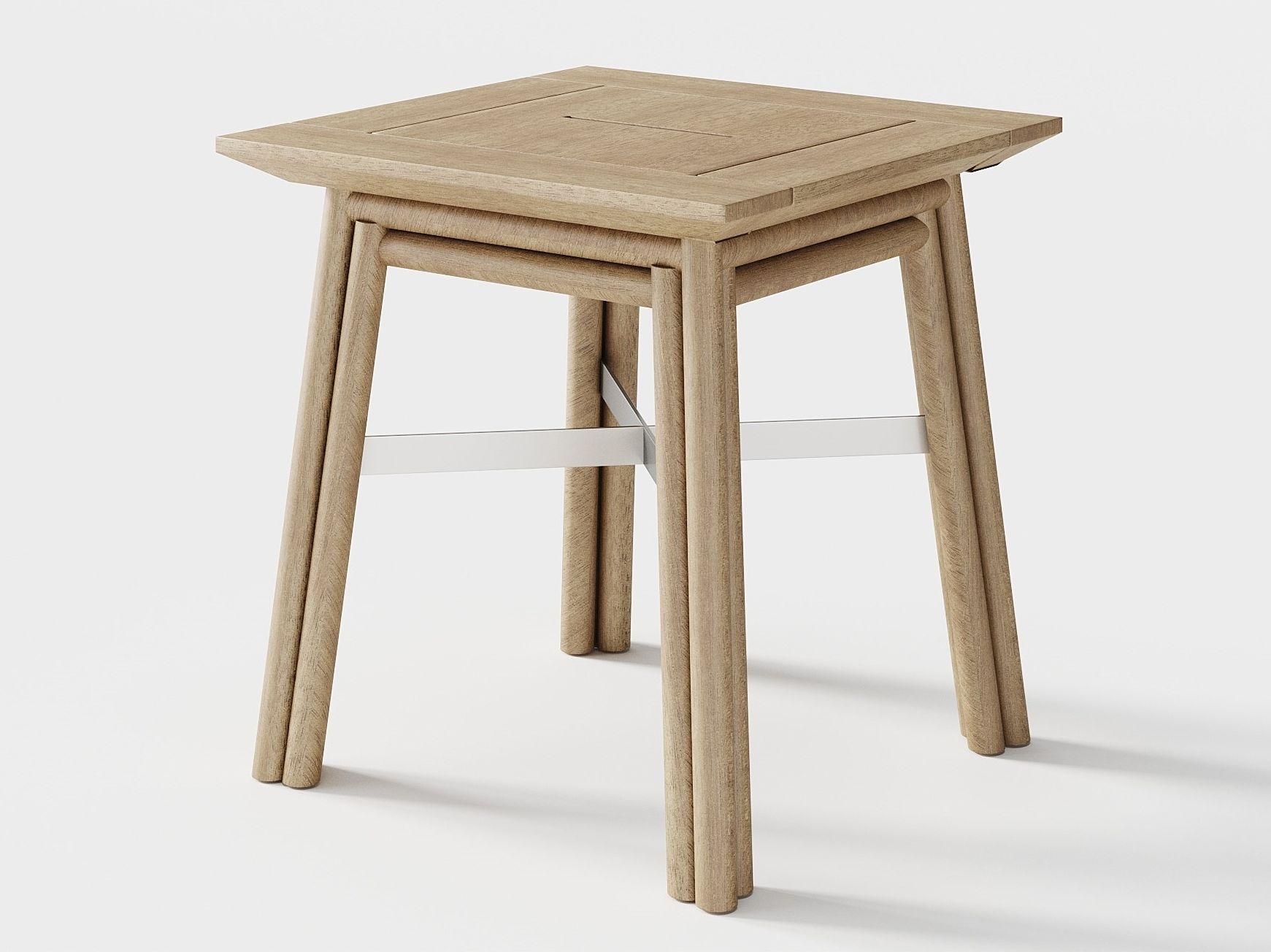 Деревянный квадратный садовый столик Braid ARCH-00116646