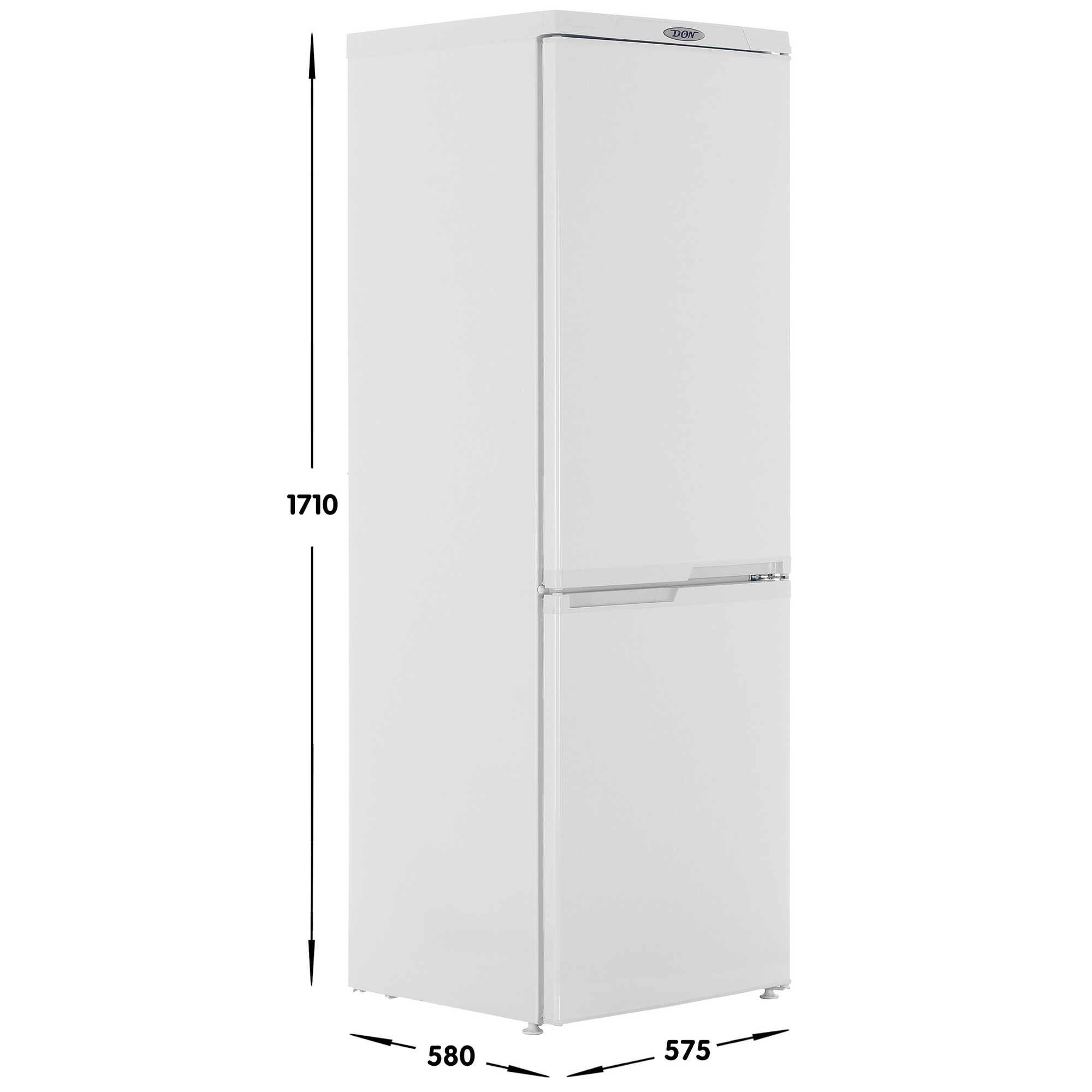 1330095 Холодильник с морозильником   DON R-290 BI белый STDN-0092998 - Вид №6