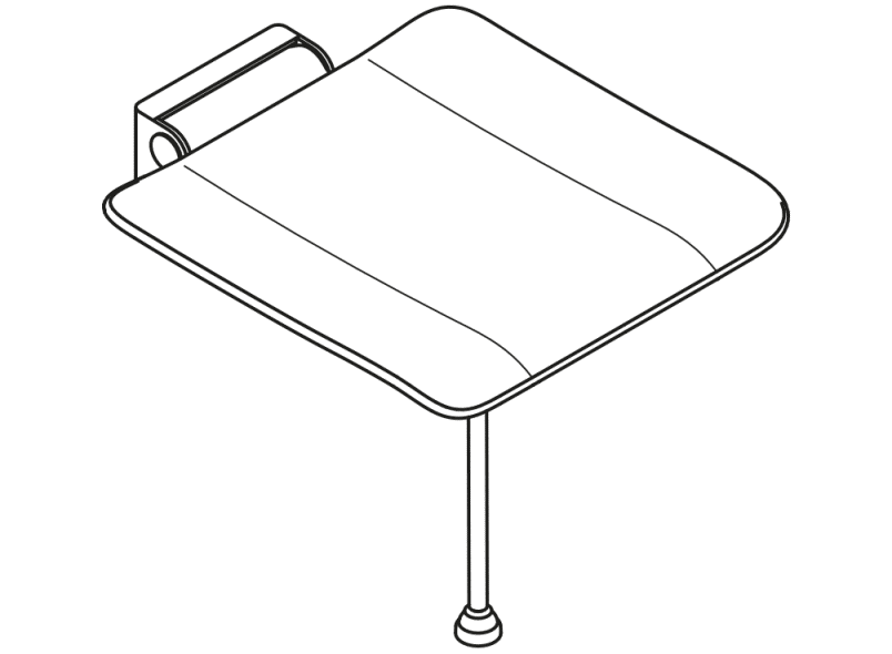 900.51.20540 складное сиденье HEWI System 900 - Вид №3