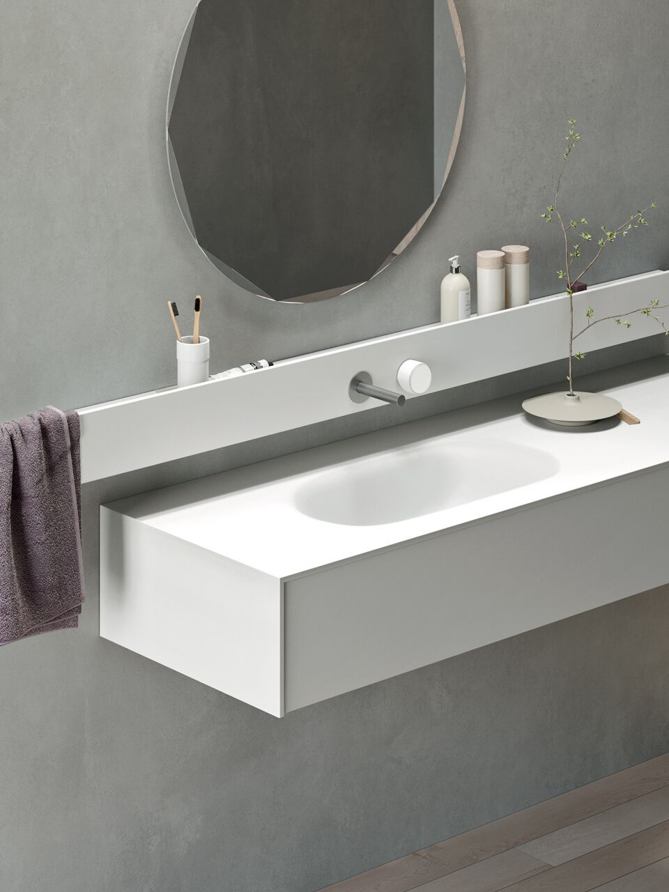 Полка с смесителями для умывальника Rexa уникальный ARCH-00111671 - Вид №1