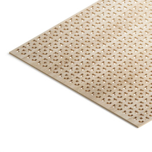 Панель декоративная перфорированная без рамки 1112х512 Дамаско Дуб Сонома STELLA (2шт) STSR-197