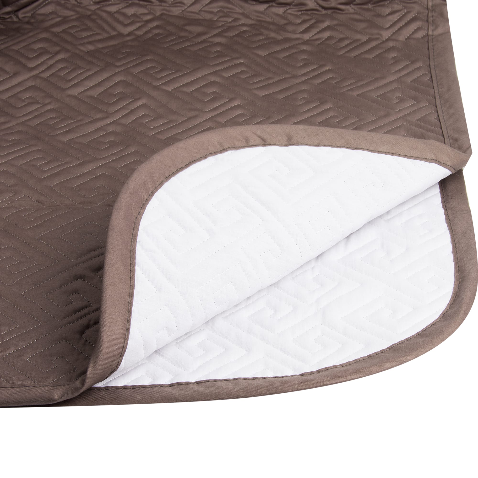 82898399 Покрывало Moon 2, 220x240 см, хлопок, цвет коричневый Santreyd  - Вид №2