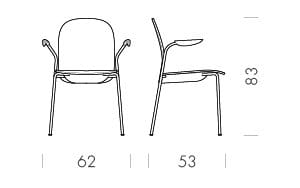Штабелируемый стул из грецкого ореха с мягким сиденьем Gazzda Book ARCH-00092588 - Вид №18