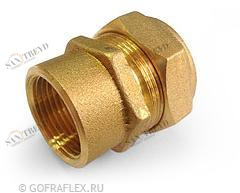 Муфта труба-внутренняя резьба (мама) 25мм* 1 дюйм Flexible hose Россия BIC25